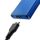 Qoltec Aluminium Enclosure | M.2 SSD drive | SATA | NGFF| USB 3.0 | Super speed 5Gb/s | 2TB | Blue Foto 7