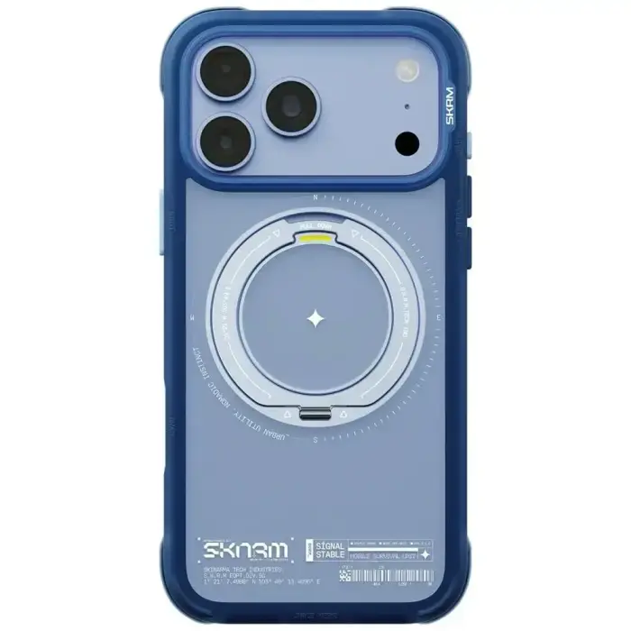 Case Skinarma Atlas MagSafe + Rotating Kick Stand for iPhone 18 Pro Max / 17 Pro Max blue