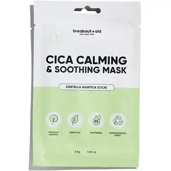 Breakout+aid Cica Calming & Soothing Mask - Zklidňující maska 34.0g