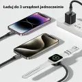 AWEI W23 3-in-1 провод для передачи данных и зарядки | USB-C на Lightning | 100W | черный Фото num