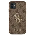 Guess case for iPhone 11 | XR from the 4G Big Metal Logo series - brown Photo