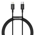 Baseus Superior Series datu pārraides un uzlādes vads | USB-C uz Lightning | 20W | 1m | melns Foto 2