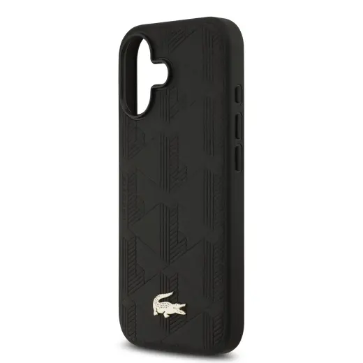 Lacoste PU Nomogramme Gold Logo MagSafe Case for iPhone 17 Black Foto 4
