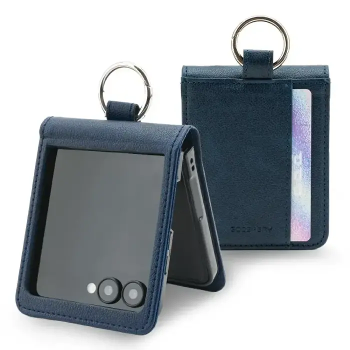 Mercury Basic Diary Case for Samsung Galaxy Z Flip7 Navy Blue