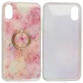 Fusion Marble Ring maciņš ar statīvu telefonam iPhone 11 Pro rozā (dizains Marble) — Foto 4