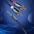 UGREEN AV116 3,5mm Jack to 2RCA (Cinch) Cable 3m (black) Photo