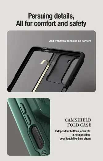 Nillkin CamShield Fold Case for Samsung Galaxy Z Fold 5 with additional stylus holder - black Foto 6