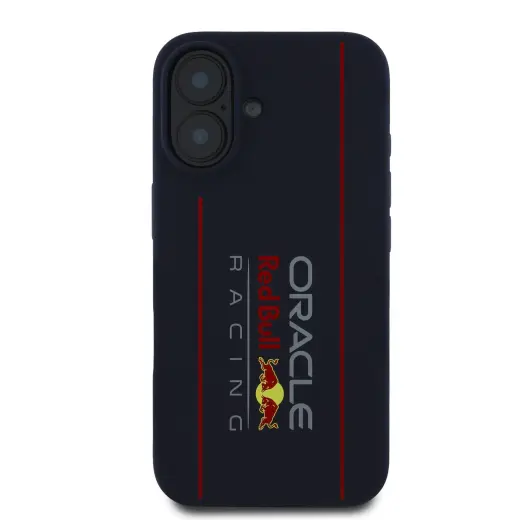 Red Bull Silicone Vertical Logo чехол для телефона iPhone 16 темно-синий с поддержкой MagSafe Фото num
