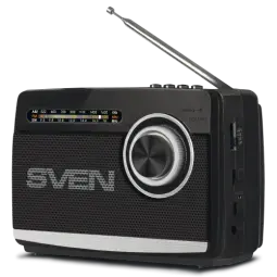 Skaļrunis Sven SRP-155 FM,AM,SW Radio Bluetooth Black