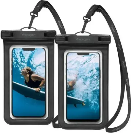 Spigen Waterproof Case A601 Universal 2pcs Black AMP04523
