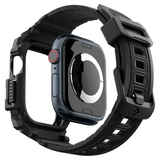 SPIGEN RUGGED ARMOR "PRO" APPLE WATCH 10 (46 MM) MATTE BLACK Фото num