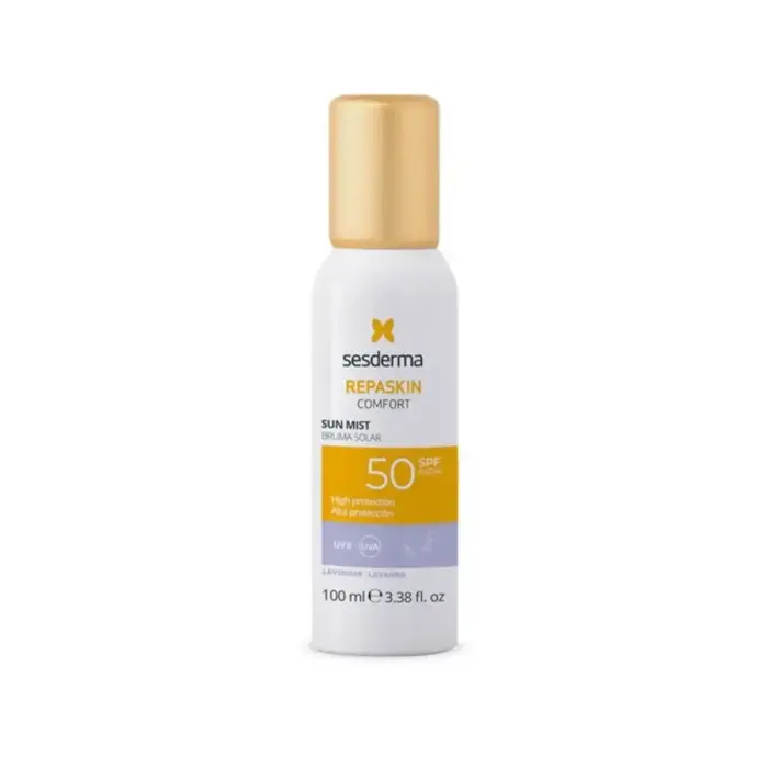 Sesderma, Repaskin Confort, Protecting & Repairing, Before Sun Exposure, Spray, For Face, SPF 50, 100 ml