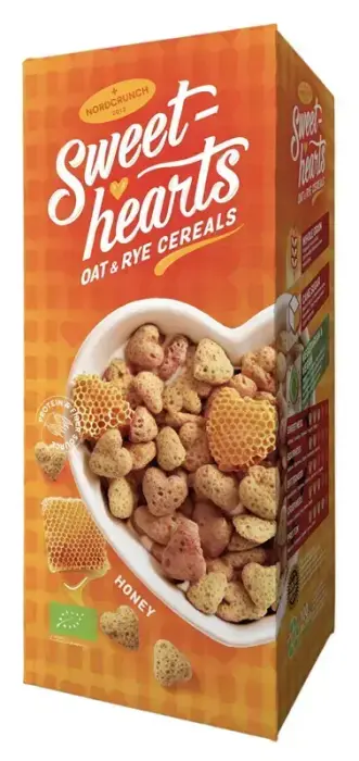 Sweethearts rudzu un auzu bumbiņas ar medu un kanēli,  150g