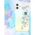 Kingxbar Lucky Series case decorated with original Swarovski crystals iPhone 12 mini transparent (Clover) Photo