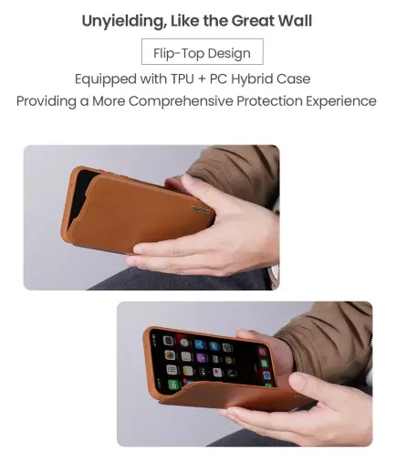 Nillkin Qin Book PRO telefona maciņš Samsung Galaxy A56 5G melns Foto 5