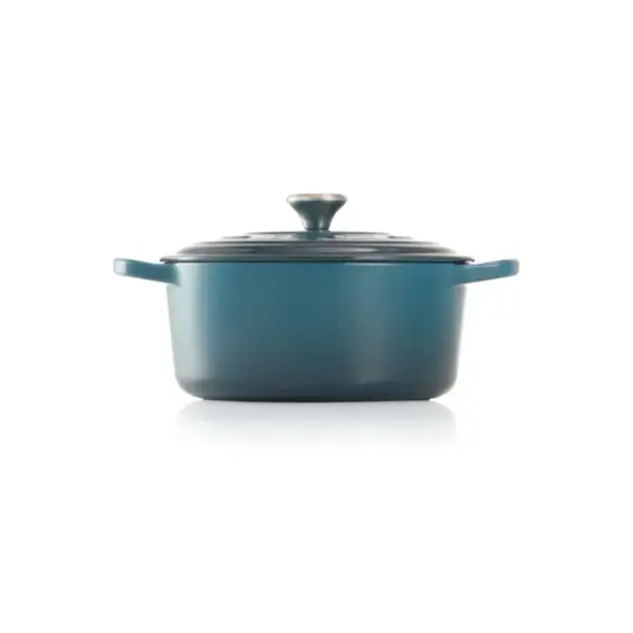 Le Creuset Чугунная круглая кастрюля Ø24см / 4,2л синий  Фото num