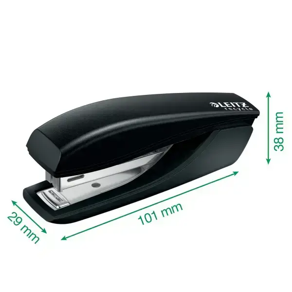 Mini skavotājs Leitz Recycle,sašuj līdz 10 lapām, melnā krāsā Foto 5