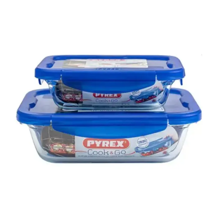 Stikla tr.ar vāku 2gb kompl. Cook&Go