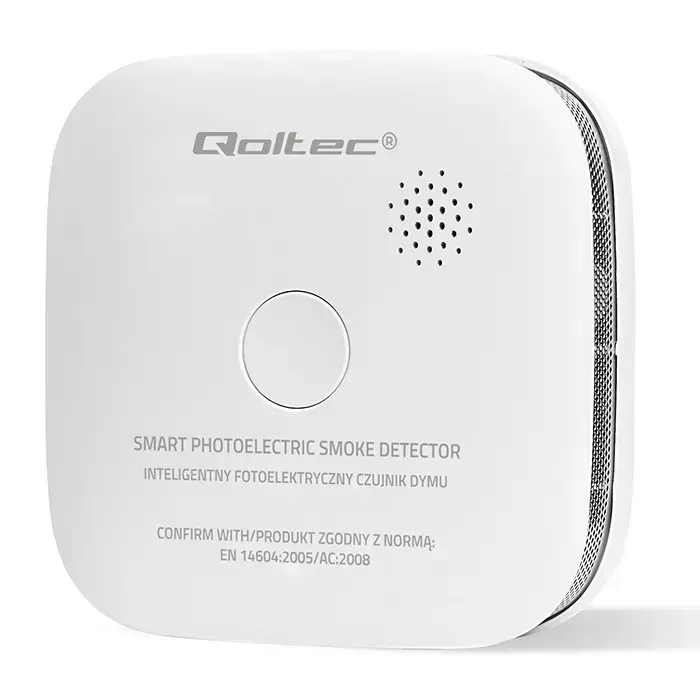 Qoltec Certified Wireless Smoke Detector with Battery | Sensor life: 10 years | Battery life: 10 years | Alarm: 85dB | LED Foto 10