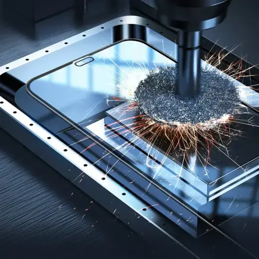 Borofone Tempered glass BF8 Diamond Armor Full Screen 5D Large Arc for Iphone X/XS/11 Pro - 10 pieces Foto 7