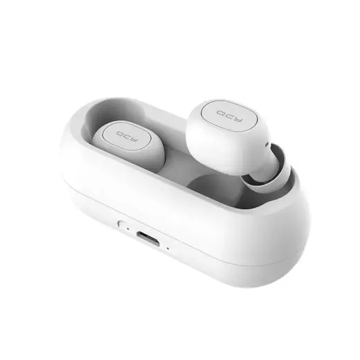 QCY T1C Airpods Bluetooth 5.0 Stereo austiņas ar mikrofonu (MMEF2ZM|A) baltas Foto 2