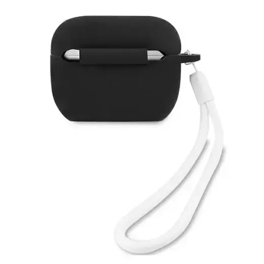 Guess GUACAPLSVSBW AirPods Pro cover czarno biały|black white Silicone Vintage Foto 2