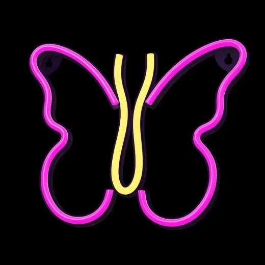 Neon LED Light BUTTERFLY pink NNE03 Neolia Foto 3