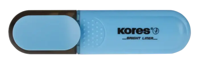 Teksta marķieris KORES BRIGHT LINER zils Foto 4