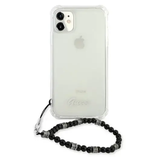 Guess GUHCN61KPSBK iPhone 11 6,1" | Xr  Transparent hardcase Black Pearl Photo