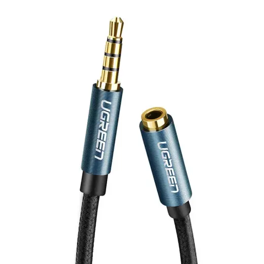 AUX jack audio extender 3.5 mm UGREEN AV118, 1m (blue) Photo