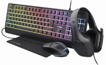 Perifērijas komplekts Trust GXT 792 QUADROX Black Фото num