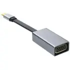 Platinet Multimedia Adapter Type-C  to VGA (1080P*60Hz) Adapteris Melns Foto 2