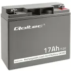 Qoltec AGM battery | 12V | 17Ah | Maintenance-free | Efficient| LongLife | for UPS, scooter Foto 1