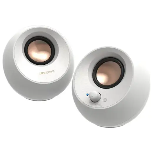 Creative Głośniki do komputera Pebble     2.0 V3 biały|white Bluetooth 5.0 USB-C Foto 3