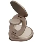 Wireless Charger Bazic Gomag Gyre Foldable 3in1 15W Fast Charging gold Фото num