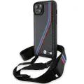 BMW BMHCP15M23PSVTK iPhone 15 Plus | 14 Plus 6.7" czarny|black hardcase M Edition Carbon Tricolor Lines & Strap Foto 1
