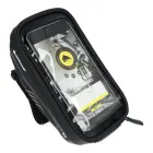 WILDMAN traveling bag for bike handlebars with zipper E1 1L ( 4 "- 7" ) black Photo