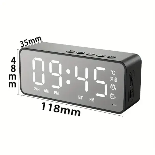 Setty desk clock + FM + Bluetooth speaker SCL-01FM-S Foto 2