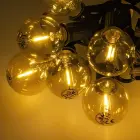 Forever Light LED Solar Garland SUNARI FLS-125 5,5m + 10 bulbs gold G40 IP44 Photo