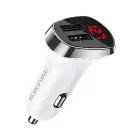 Borofone Car charger BZ15 Auspicious - 2xUSB - 2,4A with USB to MicroUSB cable white Foto 5