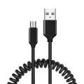 data transfer and charging cable | USB-A to Micro USB | 10W | 1m | black — Photo 1