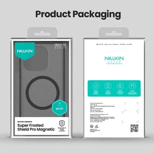 Nillkin Super Frosted PRO Magnetic Back Cover for Xiaomi 15T Transparent Black Foto 6