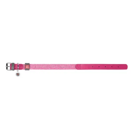 Classic Dog collar with QR code Waudog size L pink Foto 3