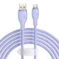 Baseus Pudding провод для передачи данных и зарядки | USB-A на USB-C | 100W | 2m | фиолетовый Фото num