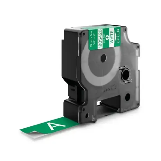 Dymo Schriftband Vinyl White Green (1805420) Foto 2