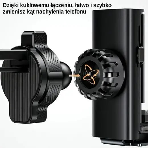 USAMS Uchwyt do kratki went. Gravity czarny|black ZJ058ZJ01 (US-ZJ058) Photo