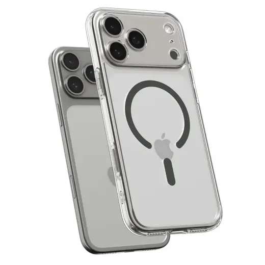 Spigen Ultra Hybrid MagSafe Case for iPhone 17 Pro Max - Clear Gray Foto 5