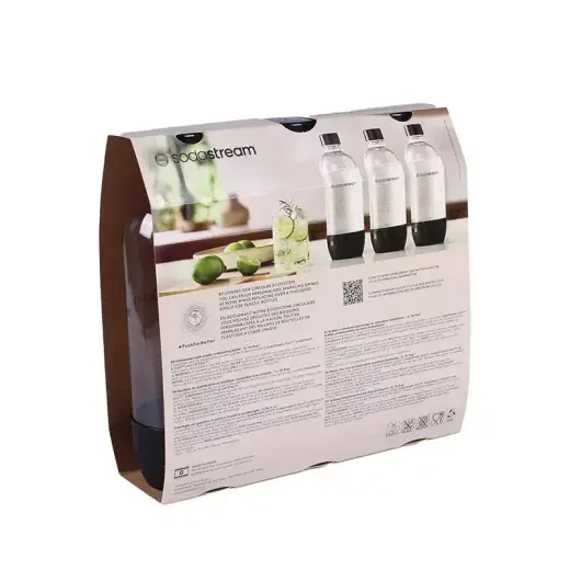 Sodastream PET Bottle Universal (3 Bottles, 1L, black) (2260525) Foto 2