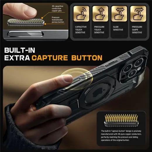 Supcase UB Grip Mag Case with MagSafe for iPhone 16 Pro Max - Black Photo