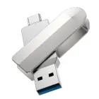 Pendrive 32GB USB 3.0 (USB A + USB C) Hoco UD10 silver — Foto 2